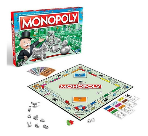 Imagen 4 de 10 de Juego de mesa Monopoly Clásico Hasbro C1009