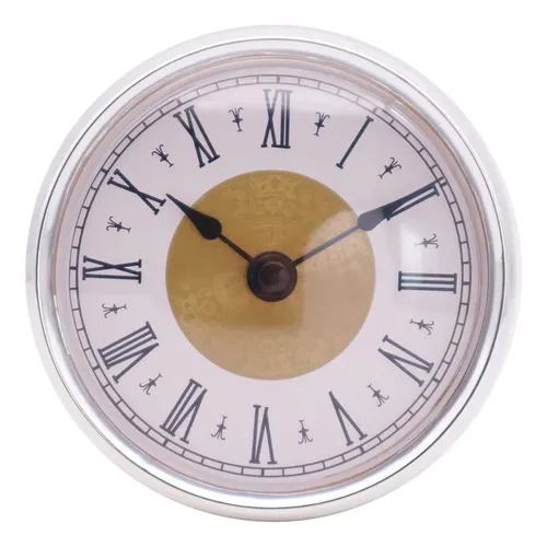 3 Inch Clock Insert Gold Flower Black Font Clock Face With | MercadoLibre
