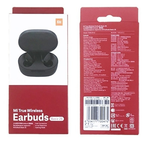 Imagen 4 de 8 de Auriculares Inalambricos Xiaomi Earbuds Basic 2s Gaming
