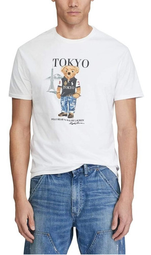 Camiseta Polo Bear Oso Tokio Remera Talle Grande Classic 