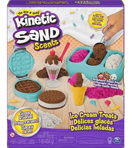 Kinetic Arena  Scents, Ice Cream Treats Playset Con 3 Color