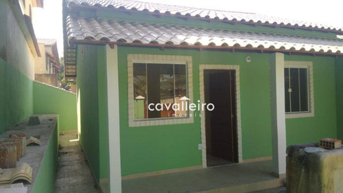Casa Com 2 Dormitórios À Venda, 56 M² Por R$ 210.000,00 - Bambuí - Maricá/rj - Ca4122