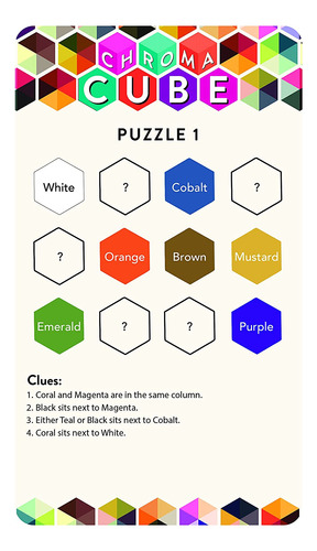 Project Genius - Chroma Cube Mulit -color Logic Puzzle