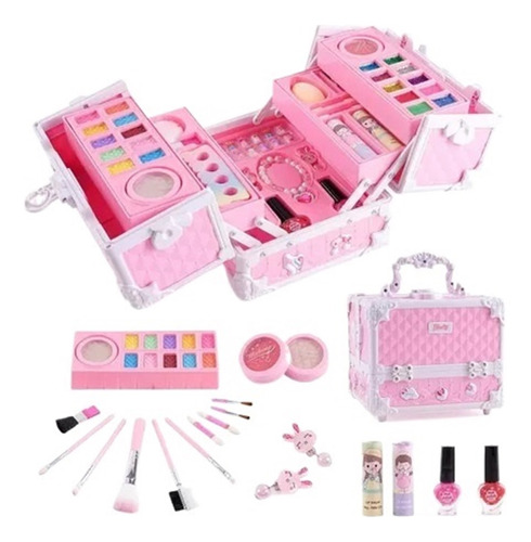 Juego Maquillaje Lavable Real Para Niñas, Seguro Y No Tóxico