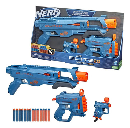 Lançador Nerf Elite 2.0 Loadout Pack Com 3 Hasbro F4179