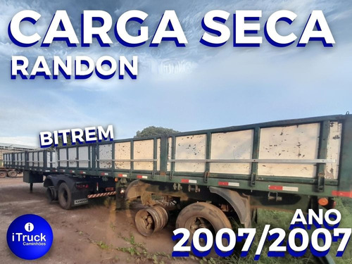 Bitrem Randon 2007/2007 Carga Seca Assoalho De Chapa