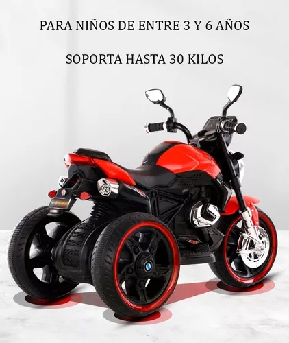 Moto A Batería 6v Trimoto Con Luz Led Y Sonidos Soporta 80kg 