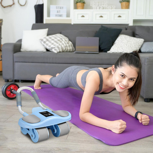 Para Rueda Abdominal Ab Roller Con Rebote Automático