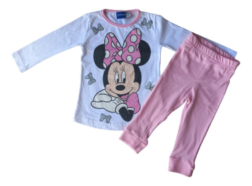 Pijama Nena Disney Minnie Daisy Rosa Camison 2 Piezas T 3/4