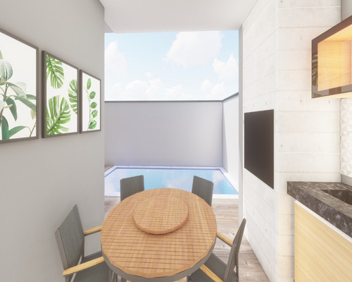 Imagem 6 de 7 de Casa 108m² 3 Dormitórios 1 Suíte Condomínio Terras De São Francisco Sorocaba - Ca00913 - 69784032