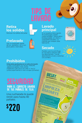 Pañal Ecologico De Minie Con 2 Absobentes De Bambú