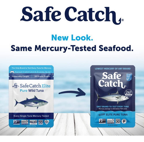 Safe Catch Elite Tuna Bolsa De AtĂșn Con Bajo Contenido De Me