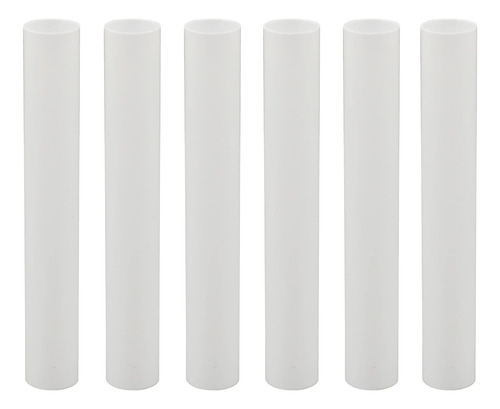 Funda Plastico Blanco Para Candelabro Base 6  Alto 6