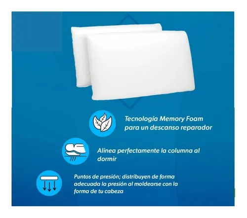 Almohada member's mark memory foam queen 2 pzas sale