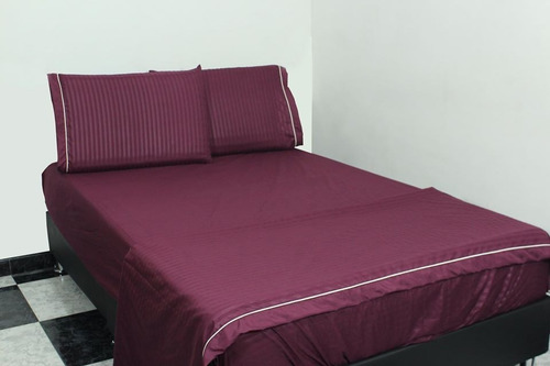 Juego De Sabana Queen Microfibra Alto Gramaje -hotelera