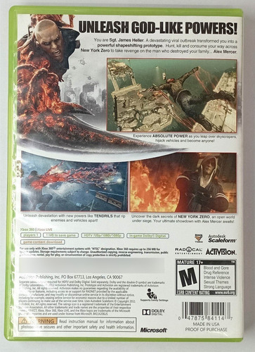 (prototype 2) Xbox 360 Rtrmx Vj (Usado)