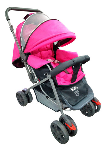 Carriola Para Bebe Angelín Reversible Colores 555g Color Rosa