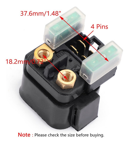 S Interruptor Solenoide De Relé De Arranque Para Yamaha Fz6