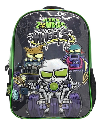 Mochila Infantil Ultra Zombies On Wheels Cresko 12 Pulgadas 