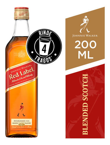 Whisky Johnnie Walker Red Label 40° 200ml