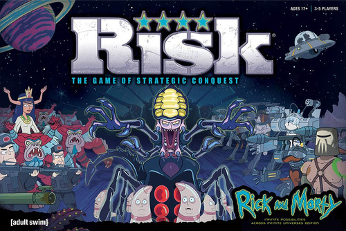 Usaopoly Risk Rick And Morty Risk Game | Basado En El Popul.