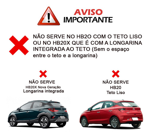 Travessa Teto Hyundai Hb20x Rack Bagageiro Maleiro