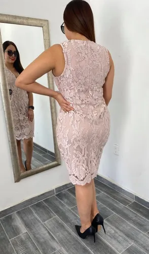 Vestido Cklass 989 41 Palo De Rosa encaj Outlet saldos Mchn