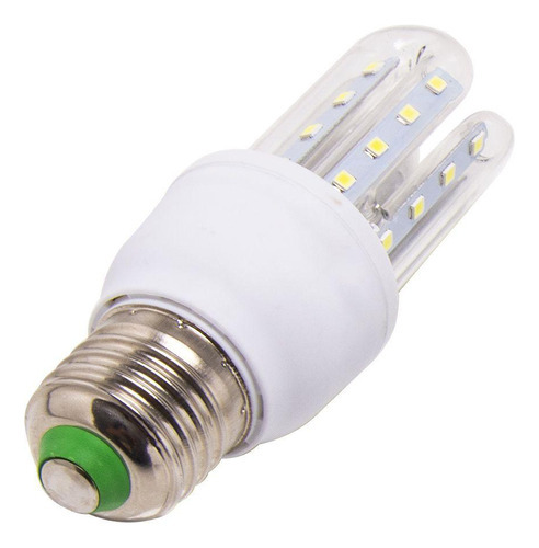 Lampada 5w 3u Led Milho Bulbo E27 Bivolt 6500k Branco Frio 