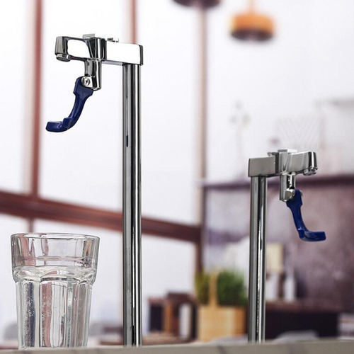 Dispensador De Agua De Vidrio, Grifo De Llenado 26cm Plata