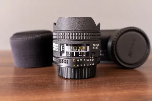2 8d Af Fisheye Nikkor Olho De Peixe Lente Nikon 16mm F