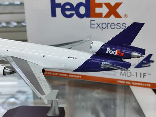 Avión A Escala Fedex Md11f Interactivo Gemini Jets 1:200 (Usado)