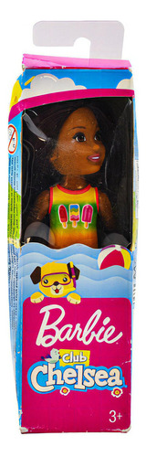 Barbie Club Chelsea 13cm Traje De Baño Paletas Mattel Cd