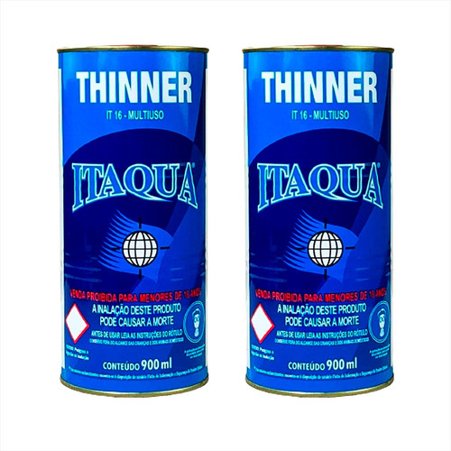 Itaqua Thinner Limpeza Em Geral E Automotiva 900ml - 2 Und