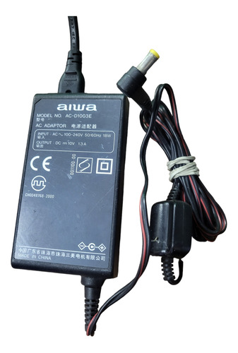 Cargador Ac Power 10v 1.3a Aiwa Original