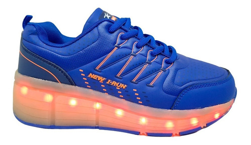 Zapatillas Con Ruedas Y Luces Led Recargables I-run Generico