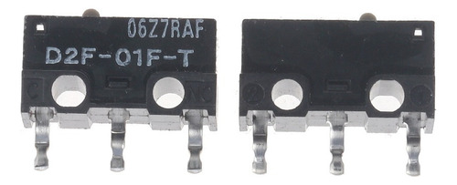 2 Peças De Mouse Original Micro Switch D2f-01f-t Grey Dot Pa