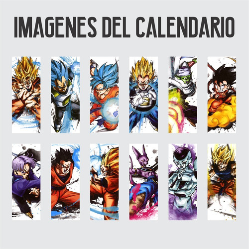 Imagen 5 de 6 de Calendario 2023 Dragon Ball - Goku - Vegeta - Animeras