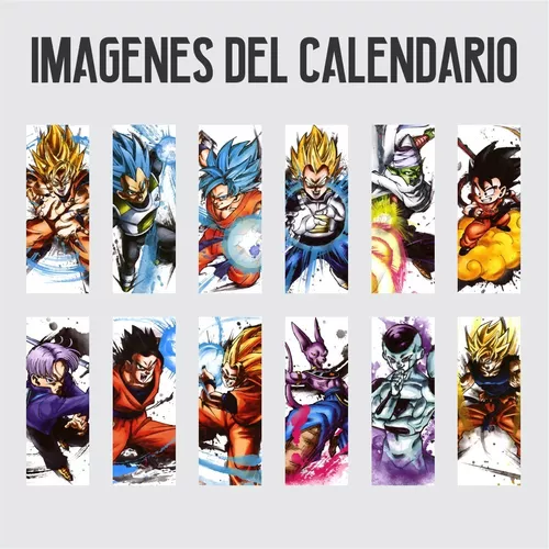 Shaorika Animes. Calendário 2023 - Goku