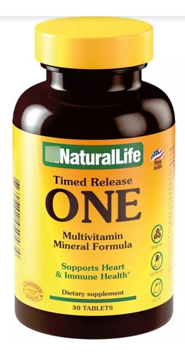 Multivitaminico Vitaminas Y Minerales One Natural Life X 30
