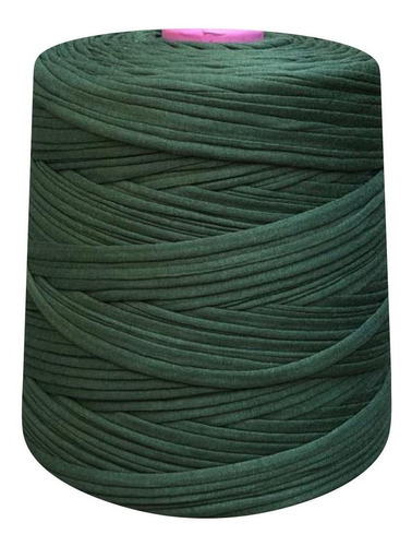 Kit Com 3 Fio De Malha Para Crochê Artesanato Colorido 1 Kg Cor Verde-musgo
