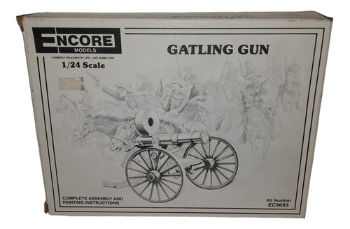 Ametralladora Gatling Gun Kit Encore Models Escala 1/24