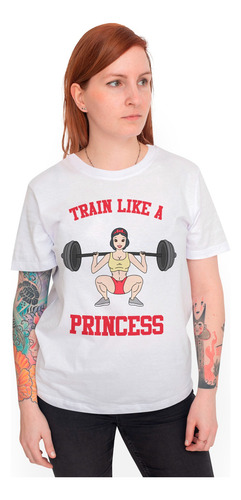Playera Mujer Princesas Gym Fitness Ariel Cenicienta Etc
