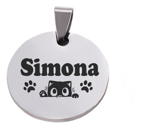 Placa Personalizada Identidad Gatos Y Perros Grabado Láser