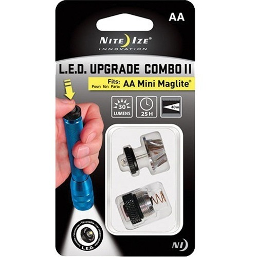 Foco Led Reemplazo Upgrade Lamparas Mini Maglite Baterias Aa
