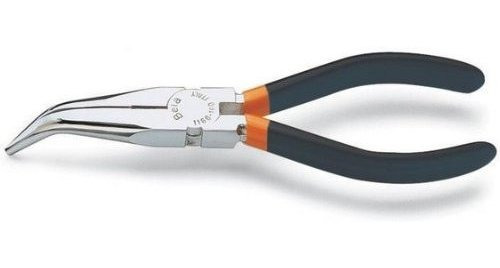 Beta ******* Extra Long Bent Needle Knurled Nose Pliers, Sli