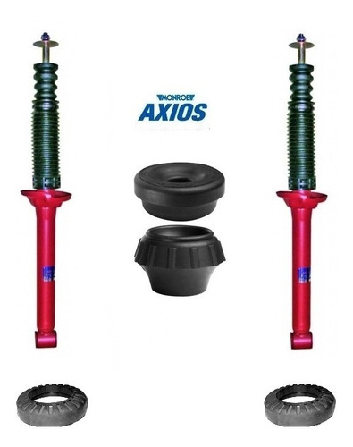 Kit 2 Amortiguadores Trasero Gol Power+ Bujes Trasero+ Apoyo