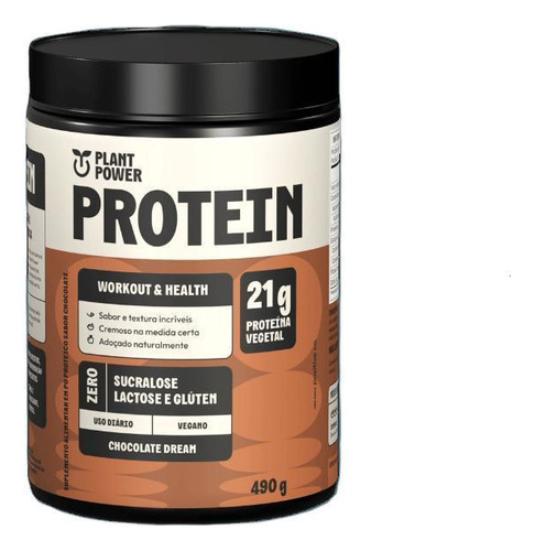 Proteína Vegana Chocolate Plant Power Protein 490g