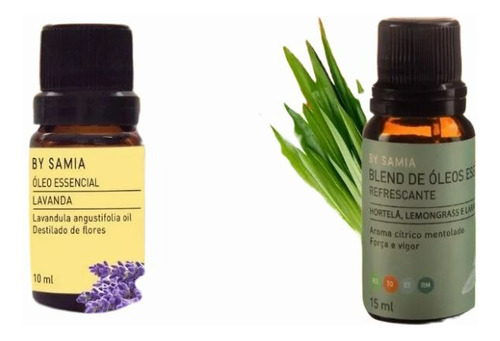 Kit  Essenciais Óleo Lavanda E Blend Refrescante By Samia