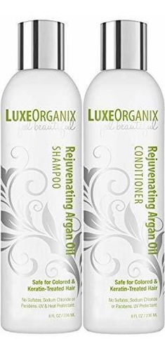 Luxeorganix Champú Y Acondicionador De Aceite De Argán Marro