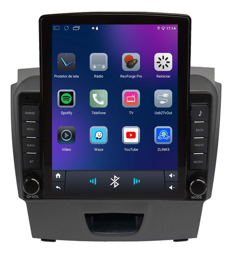 Multimidia Tesla S10 12/16 Sem Mylink Carplay Android 9,7p